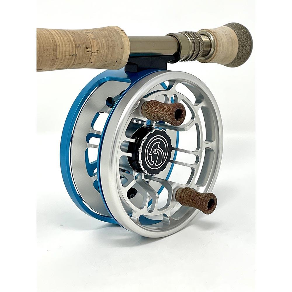 Cubalaya Outfitters Fair Chase G2 Click Pawl Fly Reel in Clear On Blue